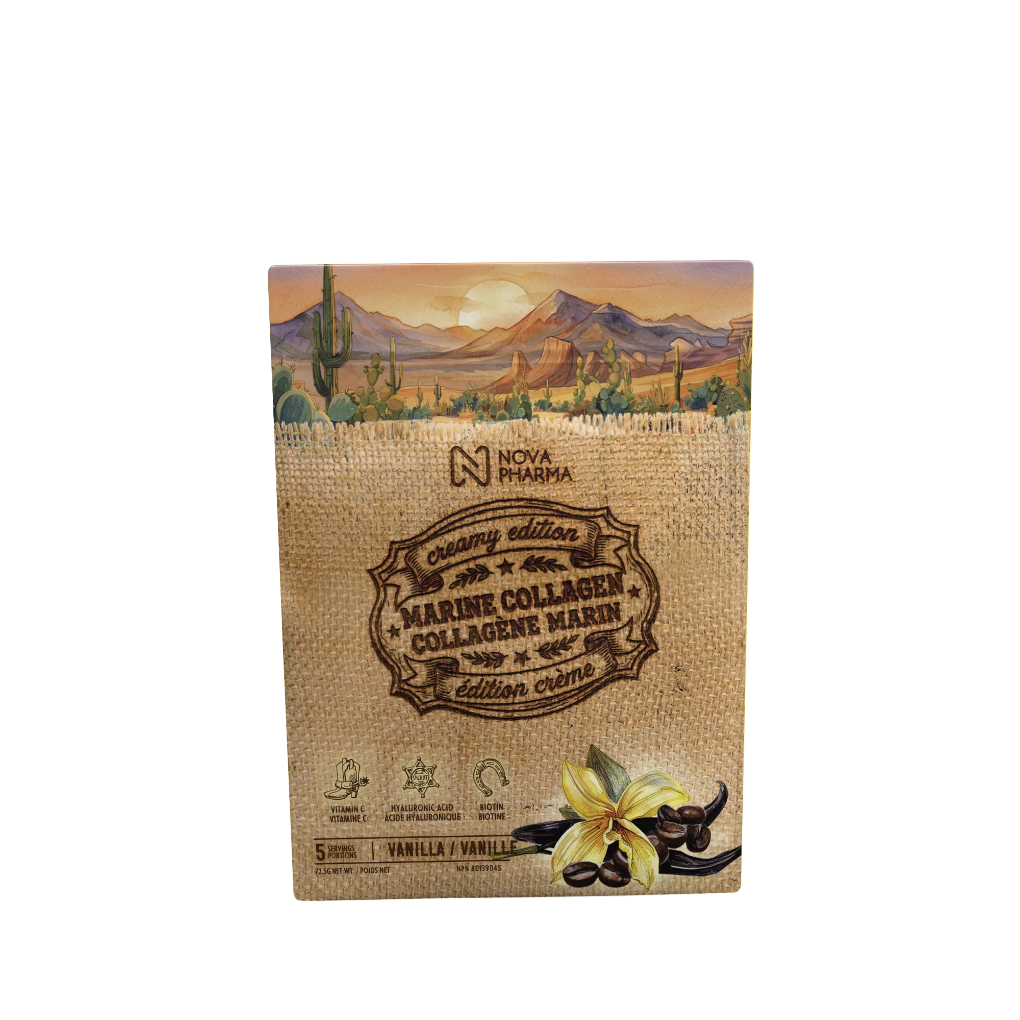 5 servings - Marine Collagen, Vanilla